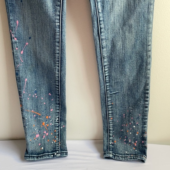 Skinny Jeans with Colourful Paint Size 5 - Picture 4 of 9